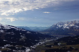 Berge im grüne Tal